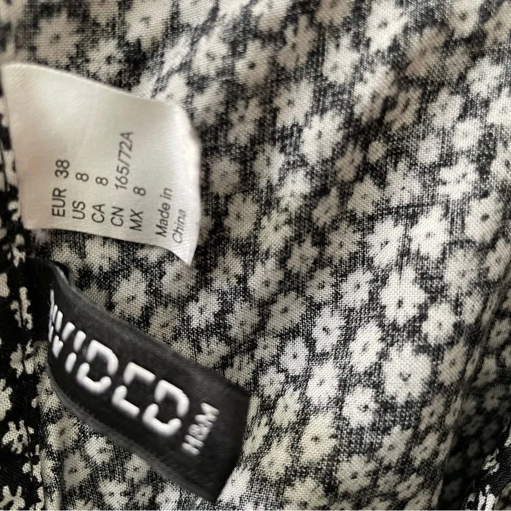 H&M divided floral skirt